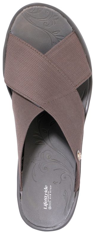 Thumbnail 4: Bzees Bzees Womens Sesire Slide Wedge Sandals 
