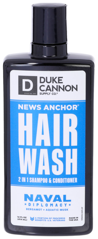 Thumbnail 1: DUKE CANNON Duke Cannon 14 oz News Anchor 2-in-1 Hair Wash - Naval 