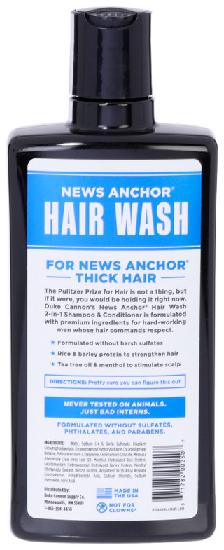 Thumbnail 2: DUKE CANNON Duke Cannon 14 oz News Anchor 2-in-1 Hair Wash - Naval 