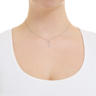 Thumbnail 3: ATHRA Athra Silver Fearless Necklace 