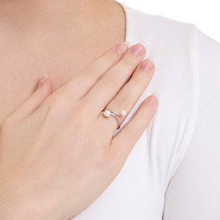 Thumbnail 3: ATHRA Athra Silver Pearl Ring 