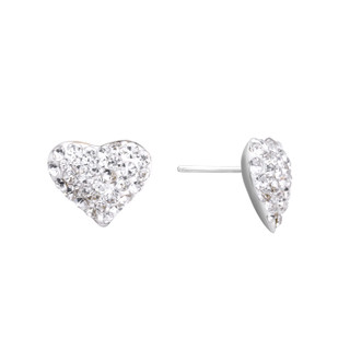 Thumbnail 1: ATHRA Athra Pave Heart Stud Earrings 