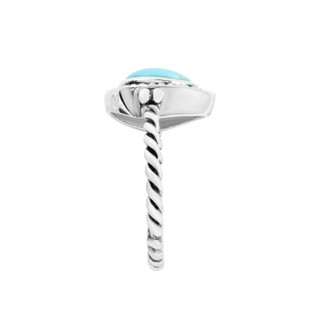 Thumbnail 2: ATHRA Athra Silver Turquoise Ring 