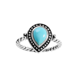 Thumbnail 1: ATHRA Athra Silver Turquoise Ring 