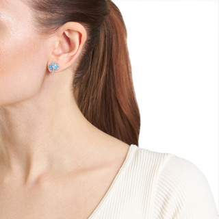 Thumbnail 2: ATHRA Athra Aqua CZ Dragonfly Stud Earrings 