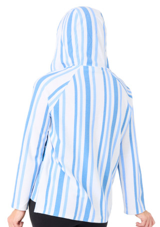 Thumbnail 2: REEL LEGENDS Reel Legends Petite Long Sleeve Baja Stripe Hoodie 