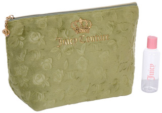 Thumbnail 1: Juicy Couture Juicy Couture Green Terry Floral Travel Cosmetic Bag 
