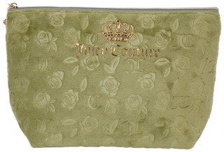 Thumbnail 3: Juicy Couture Juicy Couture Green Terry Floral Travel Cosmetic Bag 