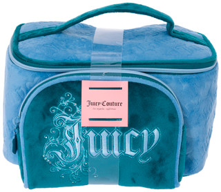 Thumbnail 1: Juicy Couture Juicy Couture Blue Terry Embossed Travel Cosmetic Case 
