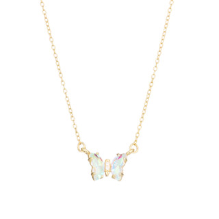 Thumbnail 1: ATHRA Athra Gold Crystal Butterfly Necklace 