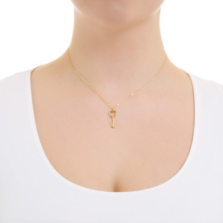 Thumbnail 2: ATHRA Athra Gold Key Pendant Necklace 