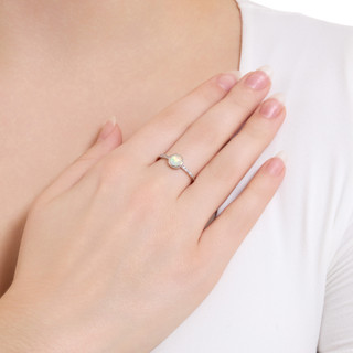 Thumbnail 3: ATHRA Athra Silver and Moonstone Ring 