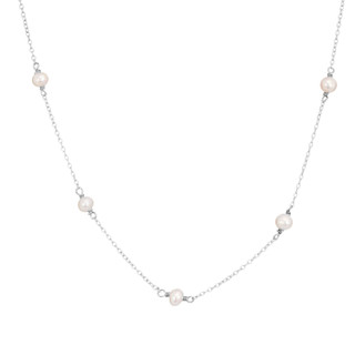 Thumbnail 1: ATHRA Athra Silver and Pearl Necklace 