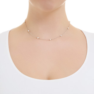 Thumbnail 3: ATHRA Athra Silver and Pearl Necklace 