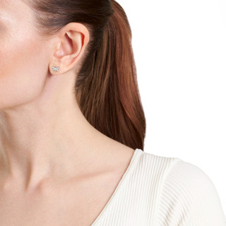 Thumbnail 2: ATHRA Athra Silver CZ Dragonfly Stud Earrings 