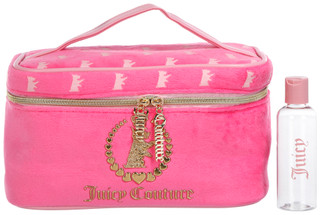 Thumbnail 1: Juicy Coutour Juicy Couture Pink Terry Velour Travel Cosmetic Bag 