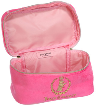 Thumbnail 2: Juicy Coutour Juicy Couture Pink Terry Velour Travel Cosmetic Bag 