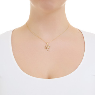 Thumbnail 3: ATHRA Athra Gold Tree of Life Necklace 
