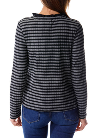 Thumbnail 2: East of June Women's Stripe Print Top 