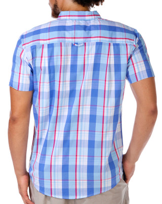 Thumbnail 3: Silver Jeans Co. Silver Jeans Co. Men's Short Sleeve Plaid Buttoned Shirt 