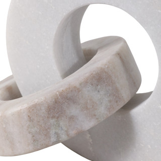 Thumbnail 4: Sagebrook Home Sagebrook 8x6 Marble Double Ring Home Accent 