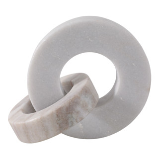 Thumbnail 3: Sagebrook Home Sagebrook 8x6 Marble Double Ring Home Accent 