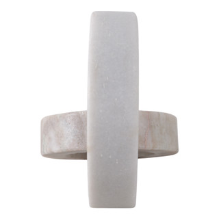 Thumbnail 6: Sagebrook Home Sagebrook 8x6 Marble Double Ring Home Accent 