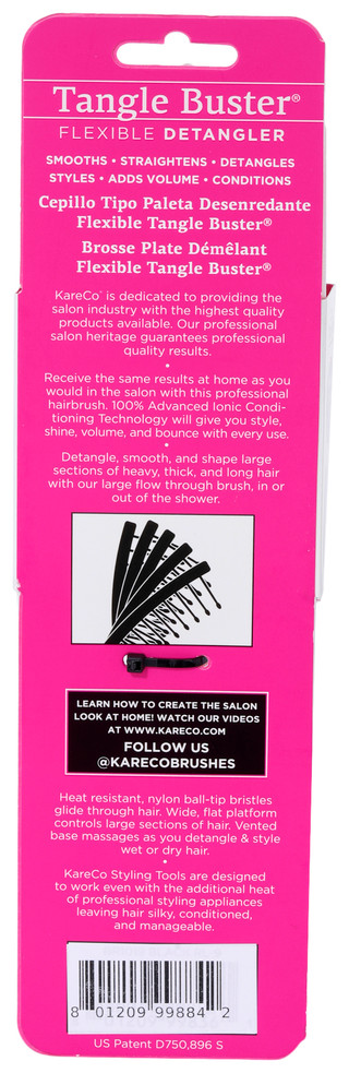 Thumbnail 2: KareCo Kareco Tangle Buster Detangler Hair Brush 