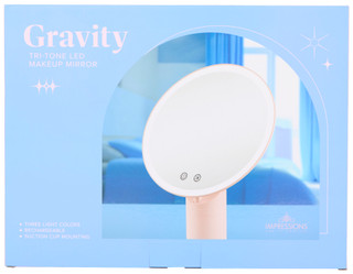 Thumbnail 1: IMPRESSIONS Impressions Gravity Tri-Tone LED Makeup Mirror 