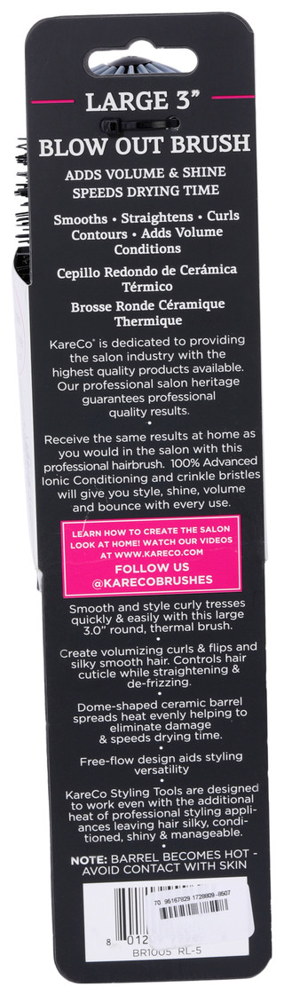 Thumbnail 2: KareCo Kareco 3 in Large Round Thermal Blowout Hair Brush 