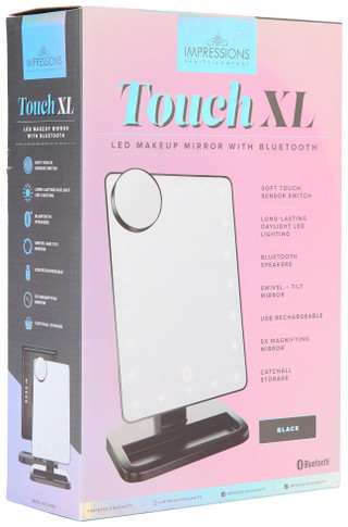 Thumbnail 1: IMPRESSIONS Impressions Touch XL LED Makeup Mirror with Bluetooth 