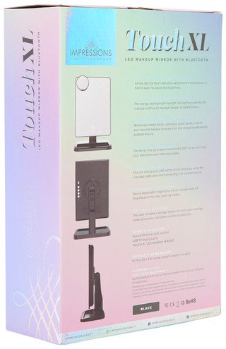Thumbnail 2: IMPRESSIONS Impressions Touch XL LED Makeup Mirror with Bluetooth 
