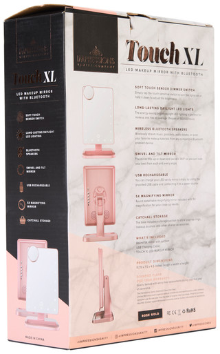 Thumbnail 2: IMPRESSIONS Impressions Touch XL LED Makeup Mirror with Bluetooth 
