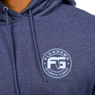 Thumbnail 2: FloGrown FloGrown Mens Born Free Long Sleeve Florida Pullover Hoodie 