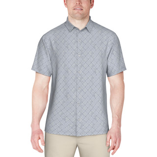 Thumbnail 1: PGA TOUR PGA TOUR Men's Medallion-Print Golf Button Down Shirt 