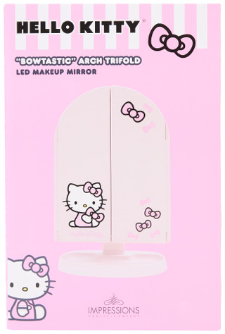 Thumbnail 1: Hello Kitty Hello Kitty Bowtastic Arch Trifold LED Makeup Mirror 