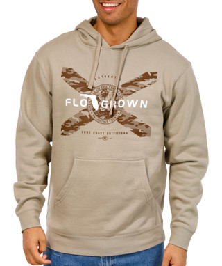 Thumbnail 1: FloGrown FloGrown Mens Long Sleeve Florida Camo Flag Pullover Hoodie 