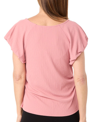 Thumbnail 3: RACHEL ROY Rachel Roy Womens Ribbed Puff Short Sleeve Top 
