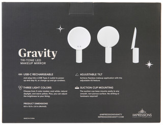 Thumbnail 2: IMPRESSIONS Impressions Tri-Tone LED Makeup Mirror 