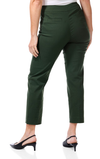 Thumbnail 2: Zac & Rachel Women's Solid Pull On Ankle Pants 
