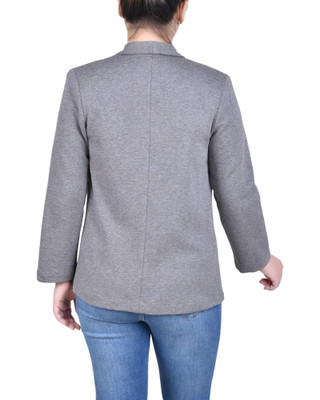 Thumbnail 2: NY COLLECTION NY Collection Petite Long Sleeve Ponte Jacket 