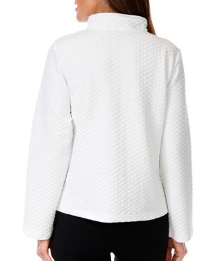Thumbnail 2: Onque Onque Petite Long Sleeve Solid Small Diamond Quilted Jacket 