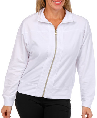 Thumbnail 1: Coral Bay Coral Bay Womens Solid Full Zip Sweater Knit Mix Jacket 