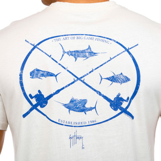 Thumbnail 3: Guy Harvey Guy Harvey Mens Short Sleeve Big Game Fishing Tee Shirt 