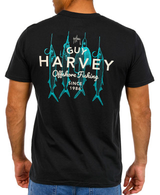 Thumbnail 1: Guy Harvey Guy Harvey Mens Short Sleeve Rig Masters Tee 