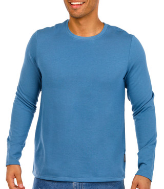 Thumbnail 1: Eddie Bauer Eddie Bauer Mens Long Sleeve Super Soft Fleece Lounging Top 
