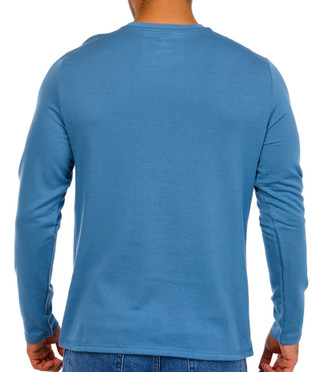 Thumbnail 2: Eddie Bauer Eddie Bauer Mens Long Sleeve Super Soft Fleece Lounging Top 