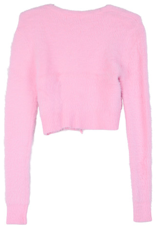 Thumbnail 2: Derek Heart Derek Heart Juniors Long Sleeve Tie Front Feather Cardigan 