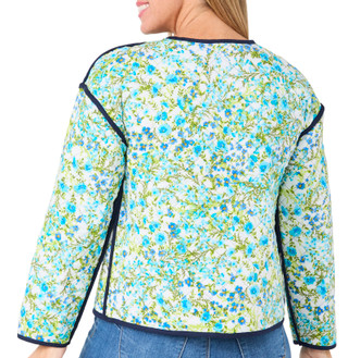 Thumbnail 3: Onque Onque Petite Long Sleeve Floral Quilted Reversible Jacket 