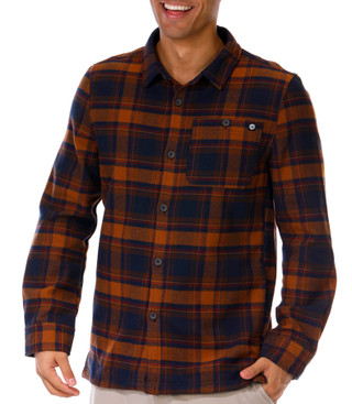 Thumbnail 1: HI TEC Hi Tec Mens Polar Fleece Lined Flannel Jacket 